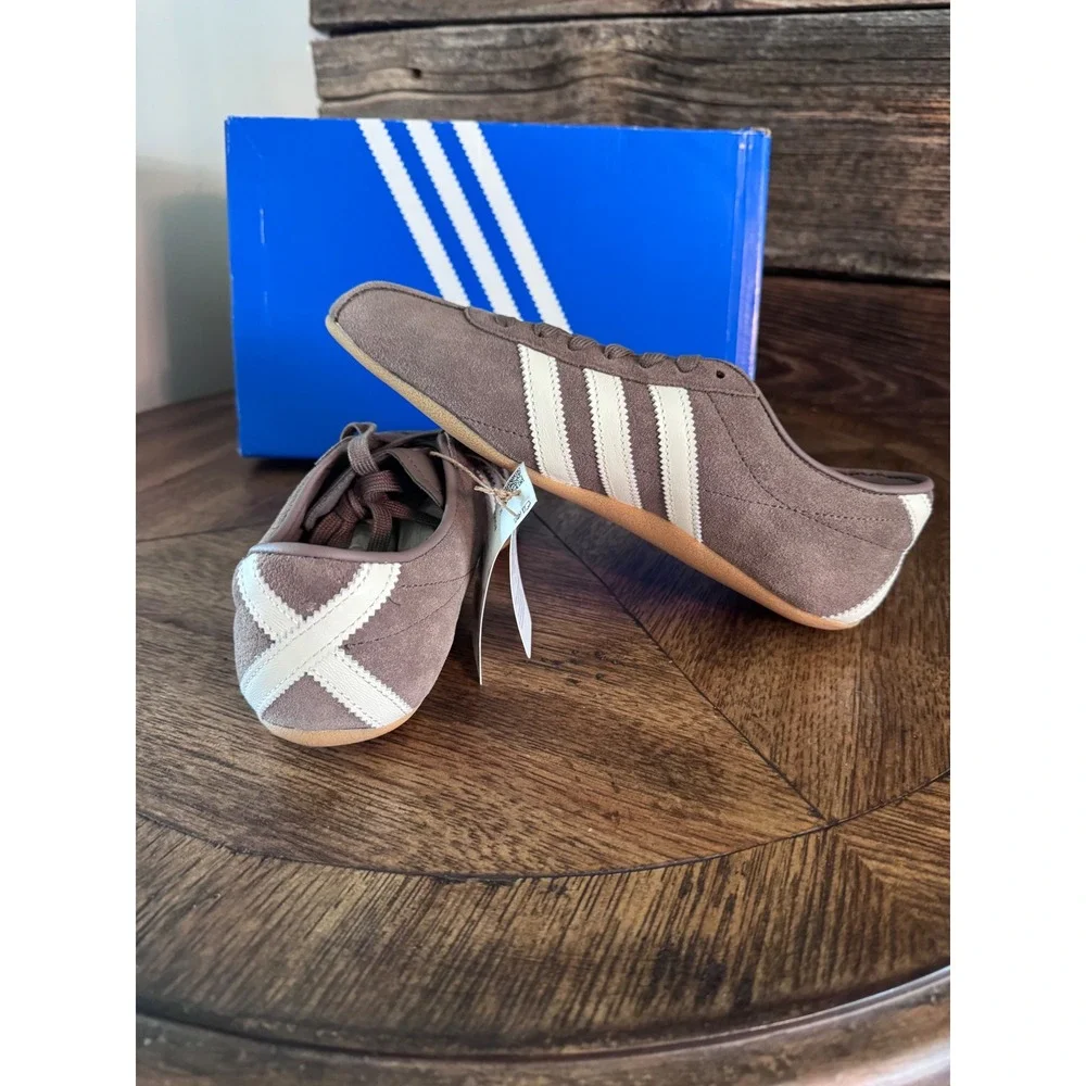 Adidas Tokyo W Earth Strata Off White Brown Suede Gum KI3584 Womens 8.5